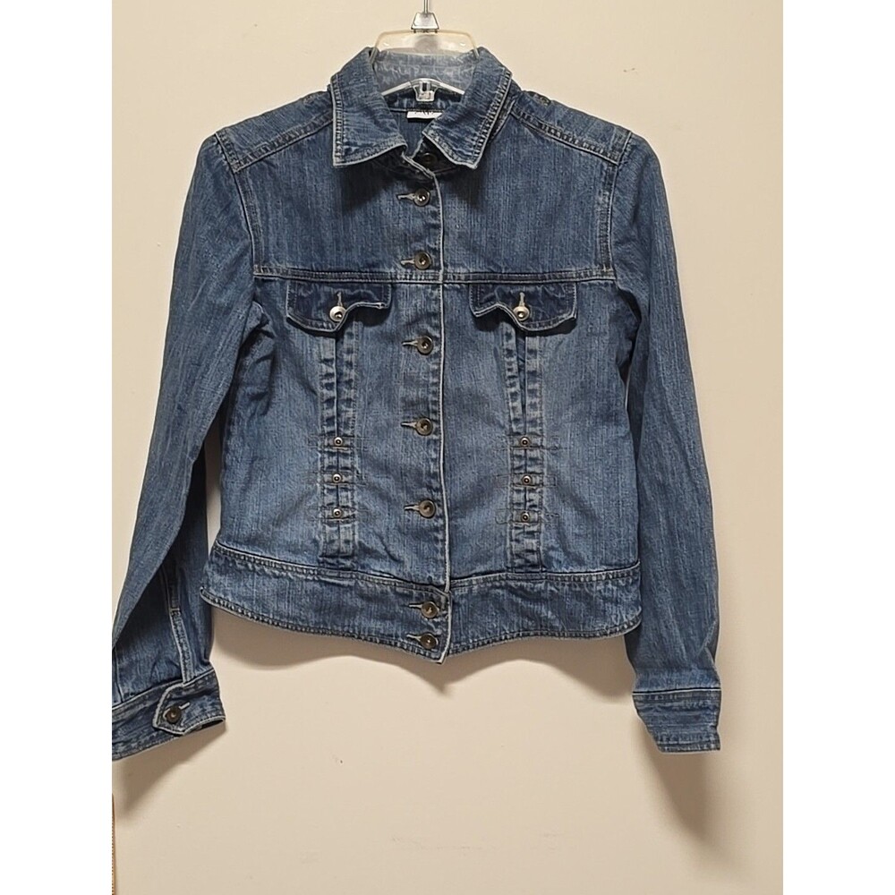Cato Studded Denim JEAN Jacket Size SMALL CUTE VINTAGE